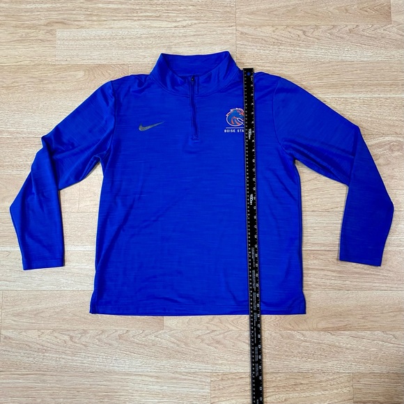 Nike Boise State Broncos Pullover Men’s Large Blue 1/4 Zip Dri-Fit Shirt Jacket - Picture 4 of 9